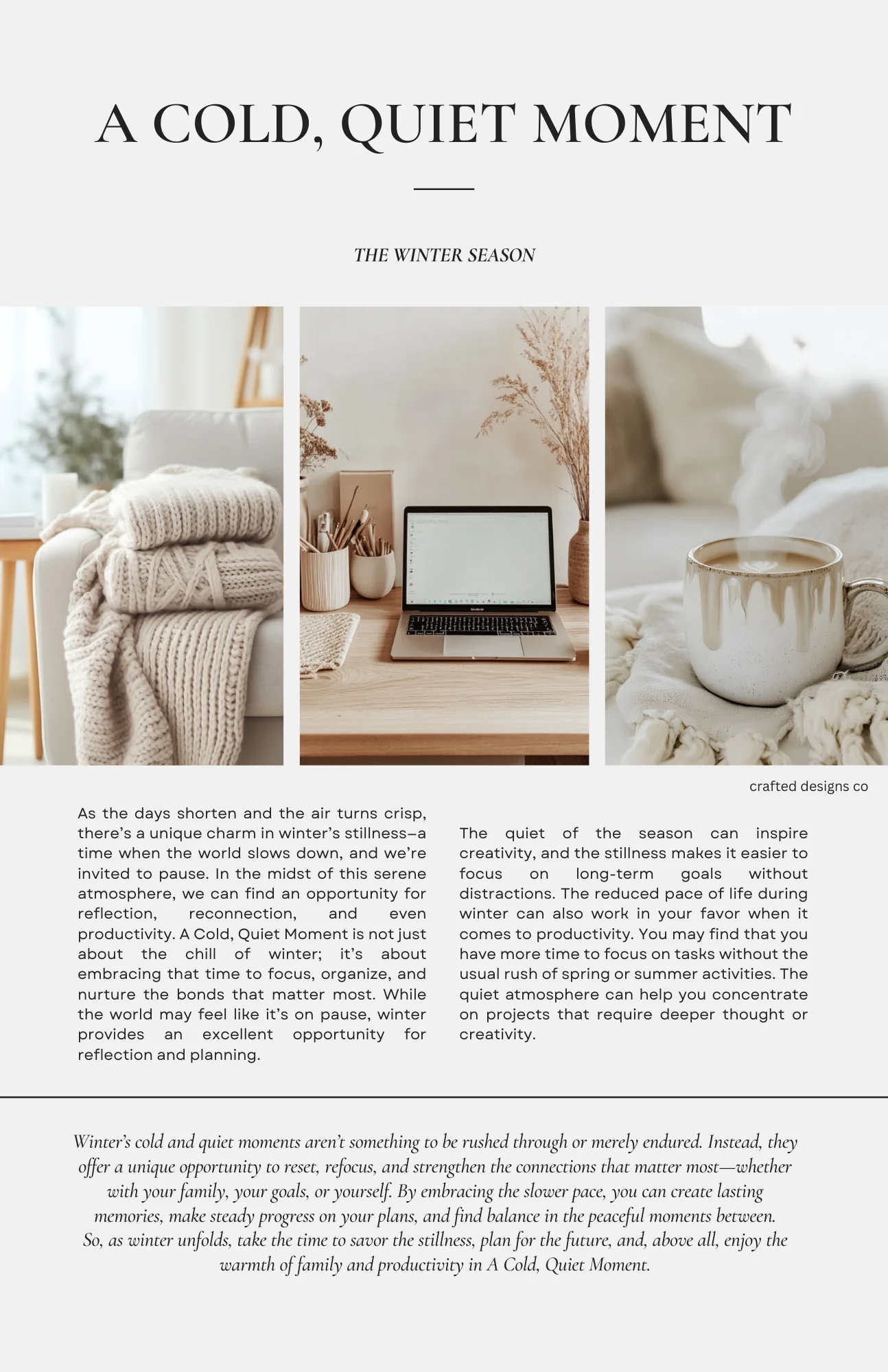 A Cold, Quiet Moment Dashboard - Image 2