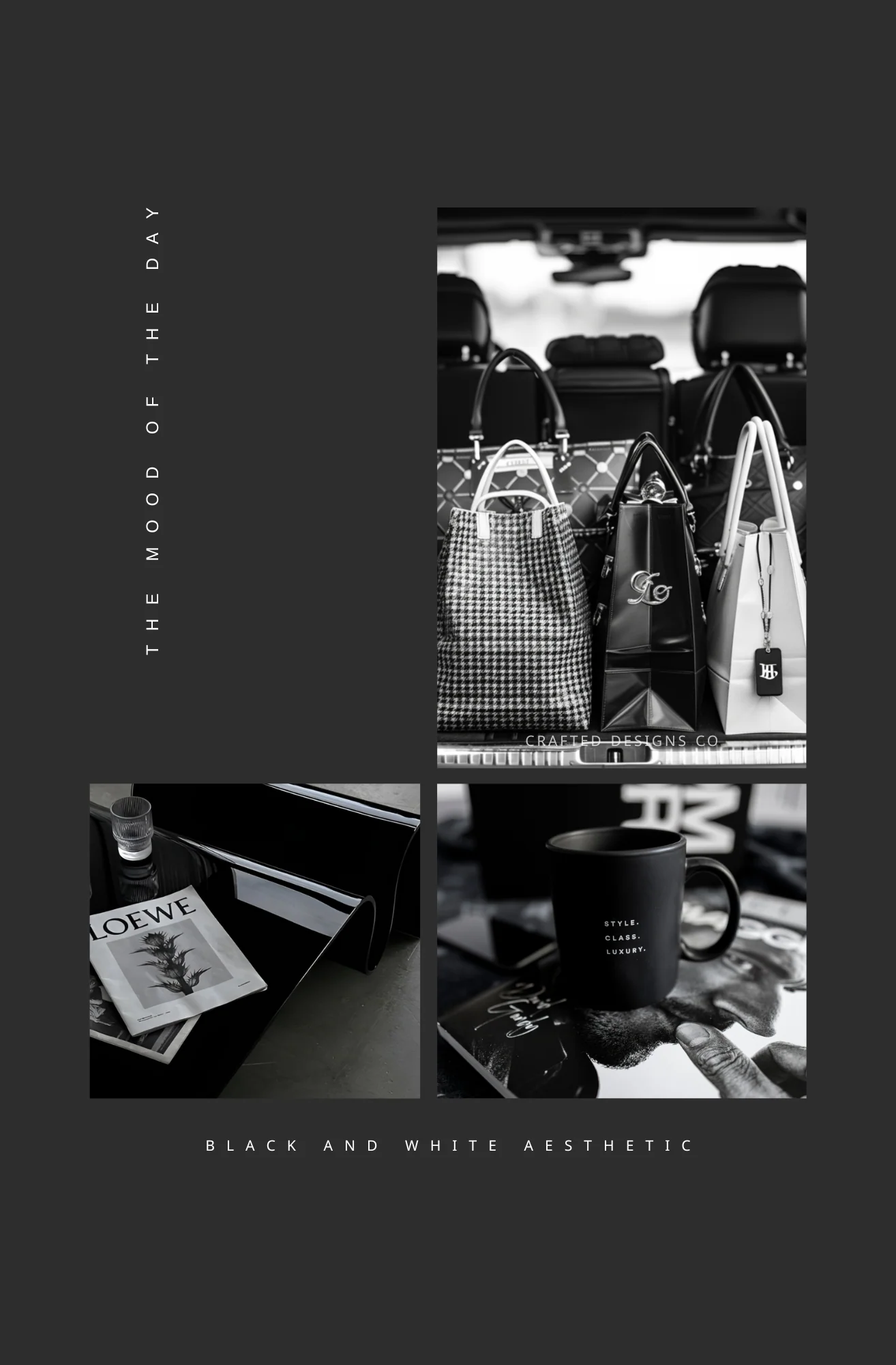 Black and White Mood Board Dashboard - Image 2
