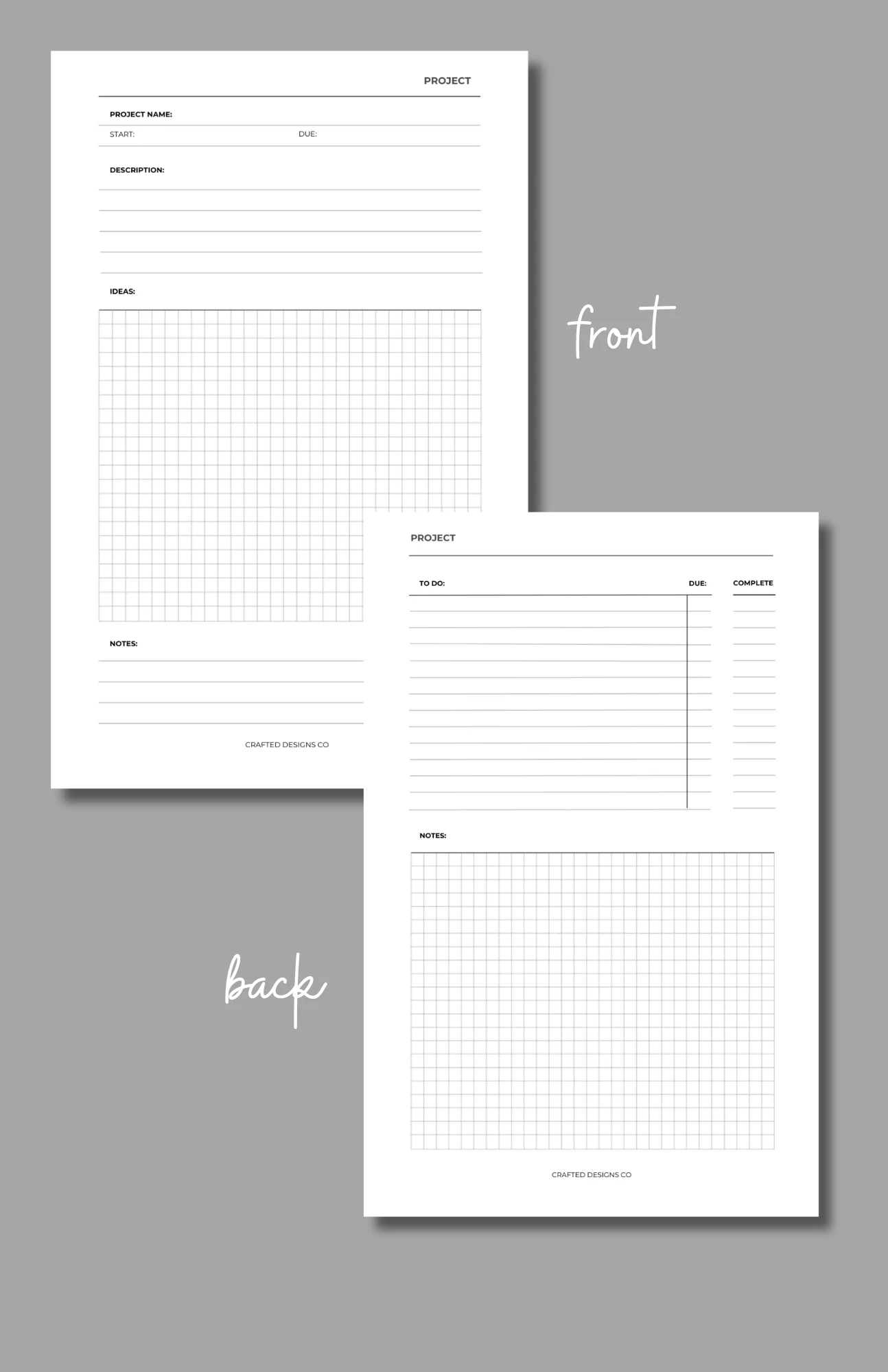 Project Planner Insert - Image 3