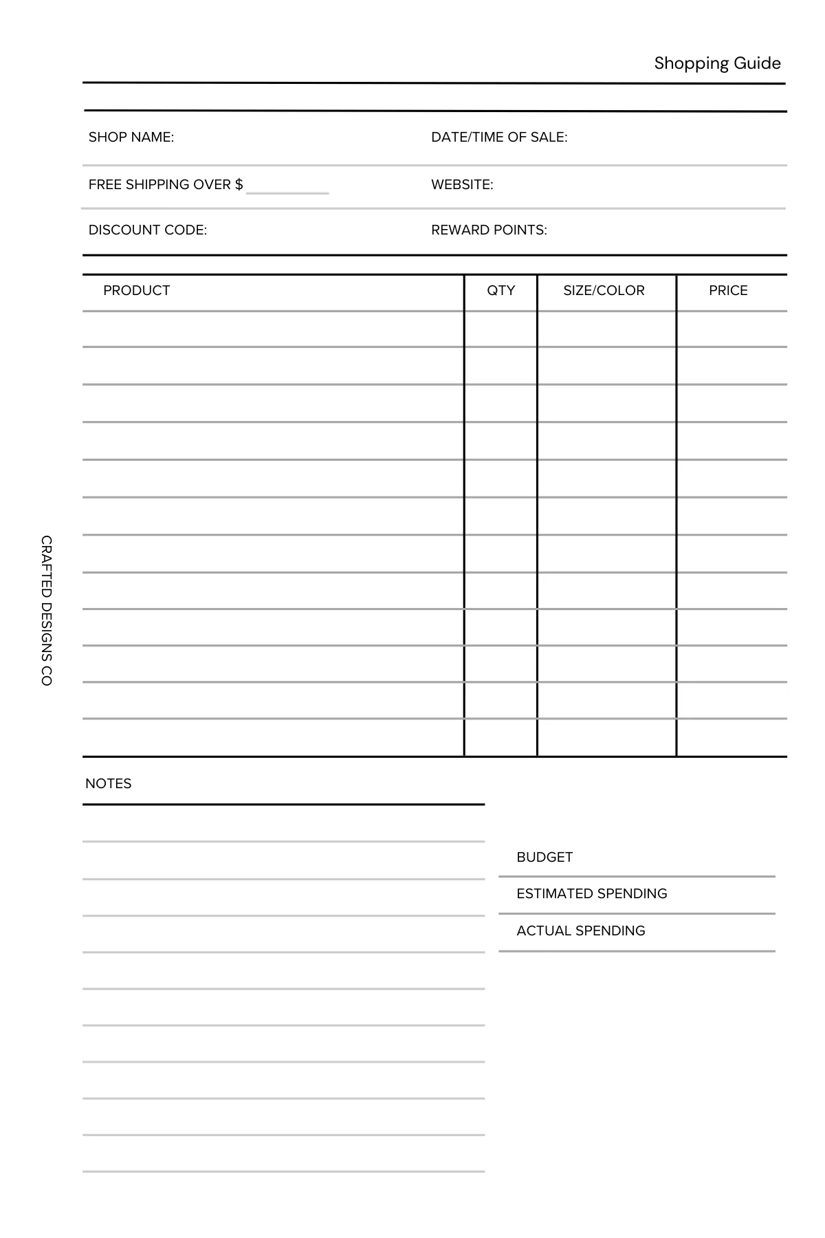 Shopping Guide Insert - Image 2