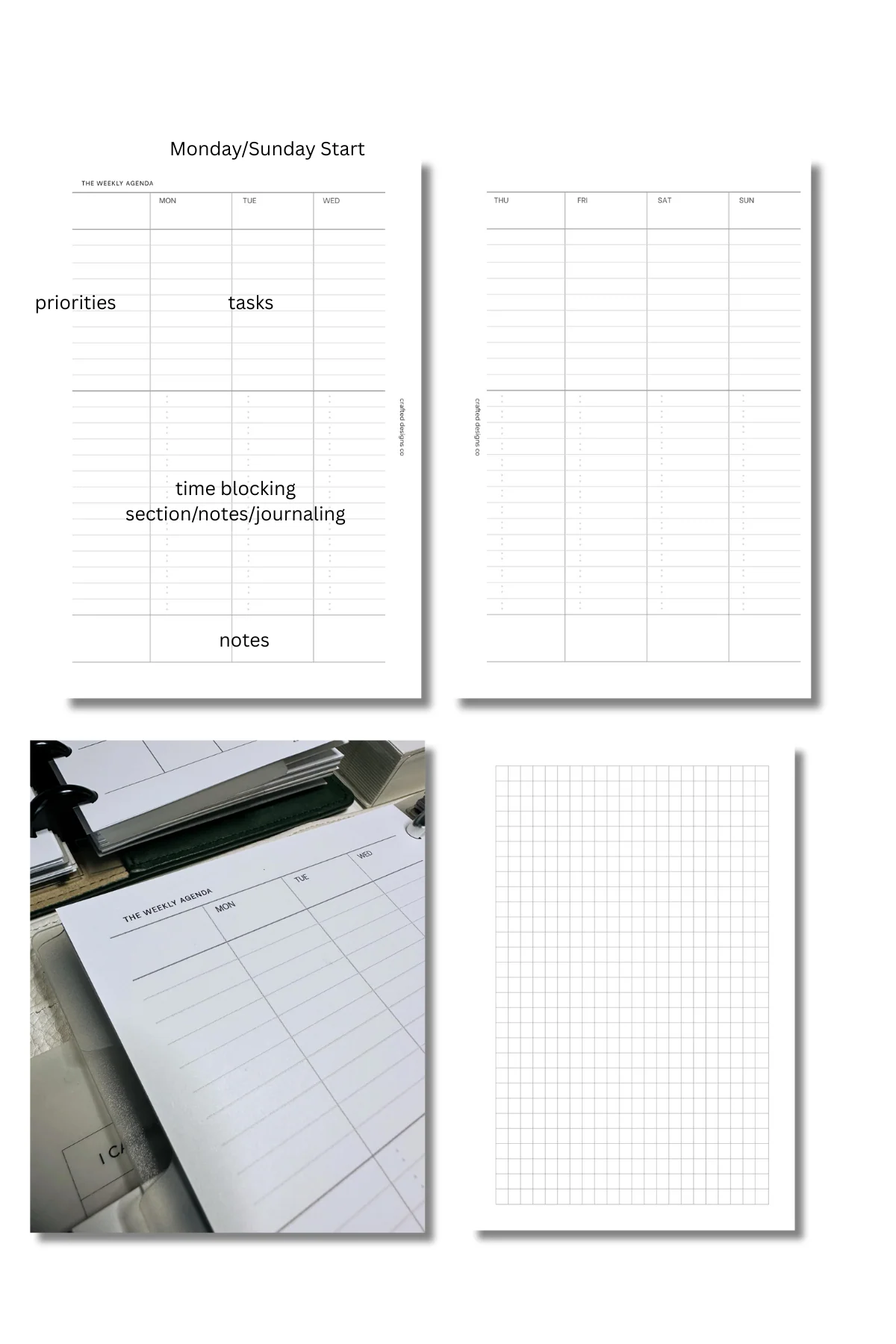 The Undated Weekly Agenda Inserts - Image 3